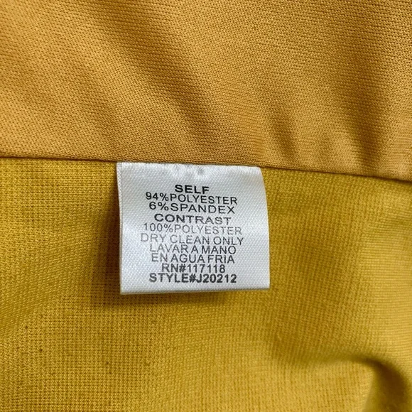 Mustard Yellow Jacket With Silver Studs Sz L - Picture 10 of 12